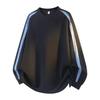 Wassup Sohot Men's Striped Crewneck Sweatshirt