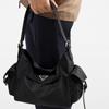 Soft Nylon Hobo Shoulder Bag Women Spacious Pillow Shape With Multi Pockets Magnetic Casual Daily Use