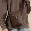 Men's Crossbody Bag, Commuter Genuine Leather, Men's Bag, Outdoor Mobile Phone Bag, Sports Waist Bag