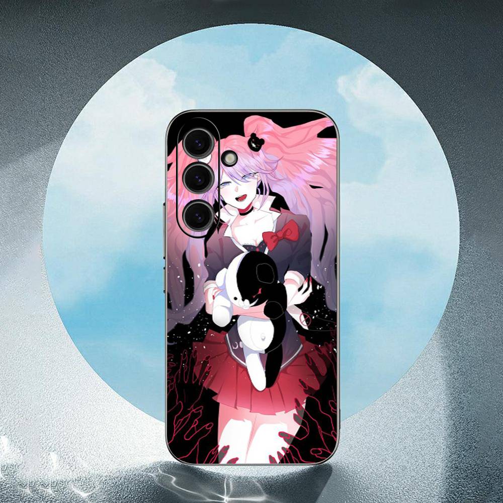 Kumamon Danganronpa Monokuma Luxury Black Phone Case For Samsung Galaxy S23 S24 S25 Ultra S22 Plus S21
