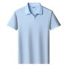Seagull Collar Men's Casual Solid Color Short Sleeve Polo Shirt