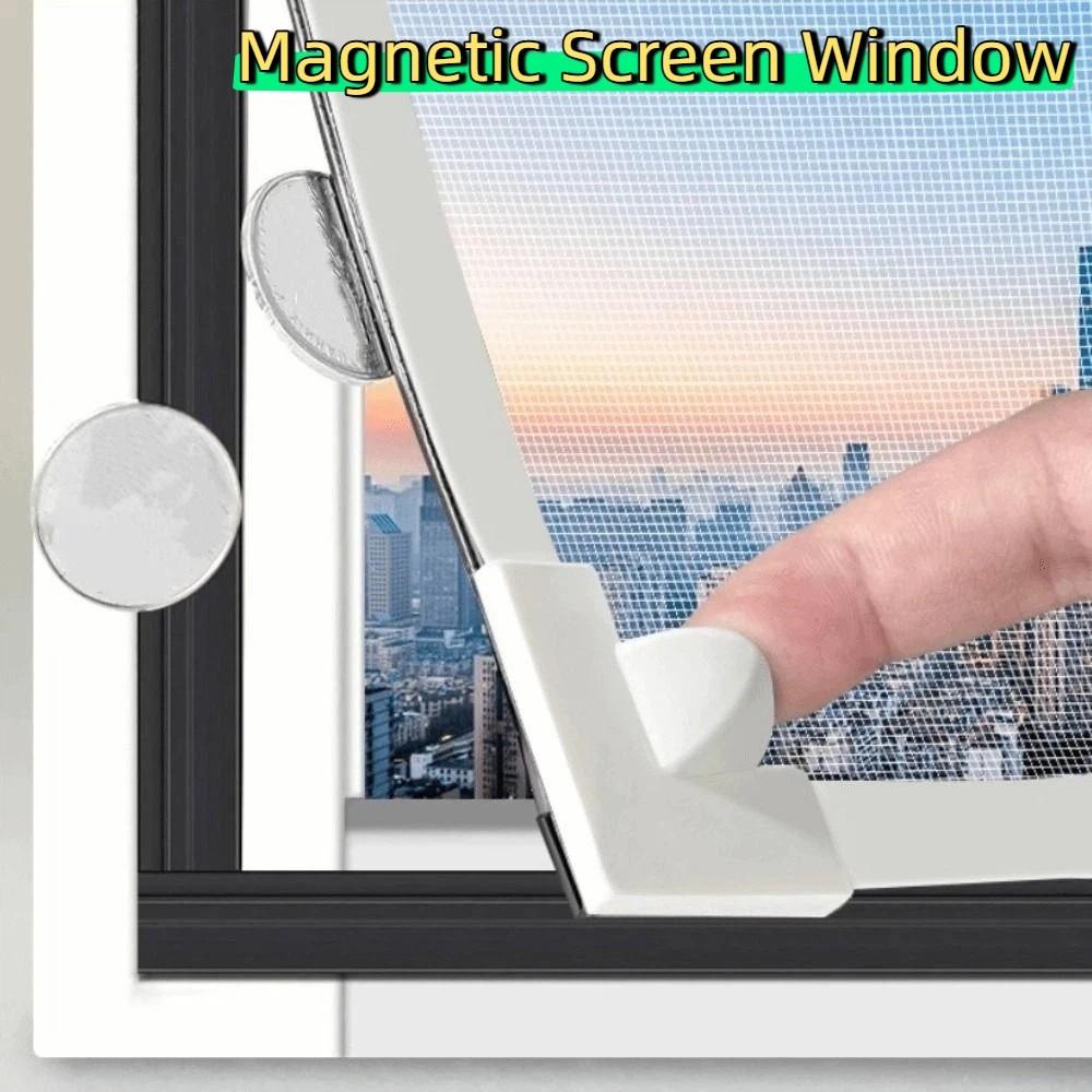 Installazione Facile Tenda Zanzariera Magnetica Finestra Tulle Rete Tagliabile Zanzariera Finestra Traspirante Rimovibile Fai da Te Rete Tenda Finestra