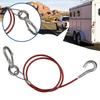 Winch Rope Stainless Steel Towing Wire Safety Trailer Winch Wire for Travel Car Sedan Taxi Cargo RV Motorcycle Marine Vehicle