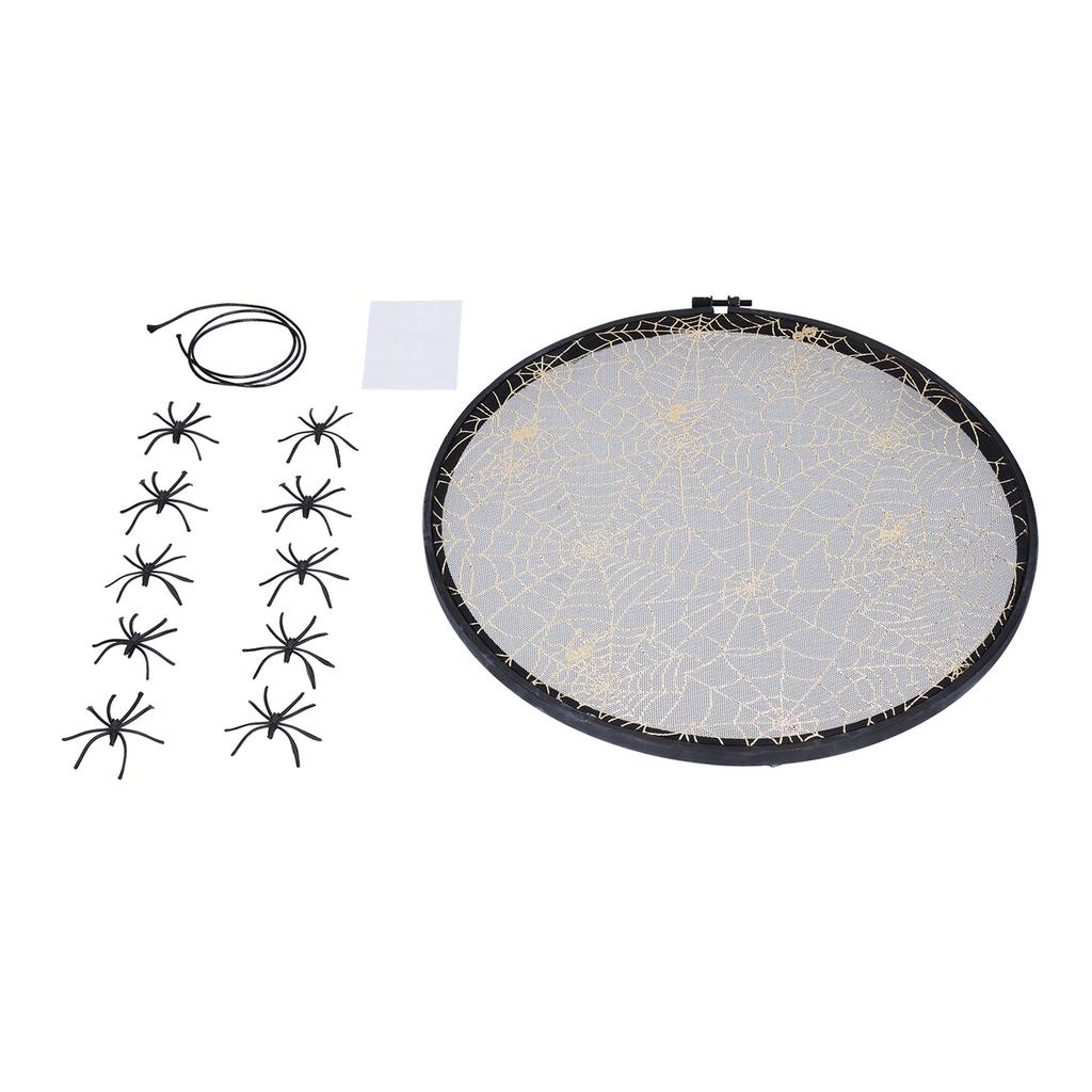 Halloween Embroidery DIY Hanging Decorative Cross Stitch Crafts Ornament for Home FestivalWithout Bowknot