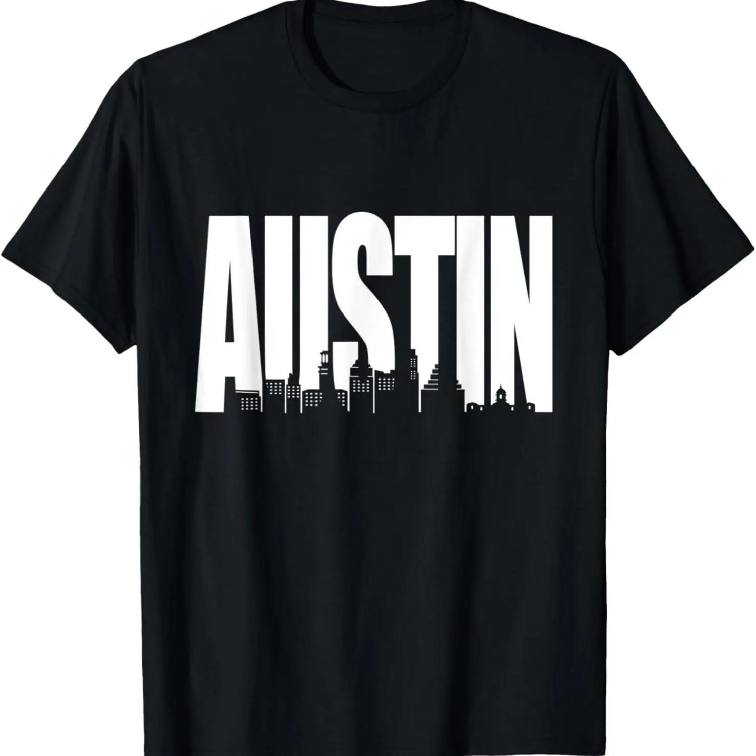 Austin Texas Shirt Austin Skyline Gift T-Shirt S