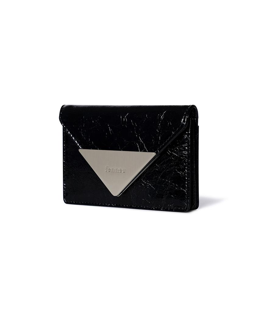 Fennec Crinkle Triangle Accordion Pocket - Black