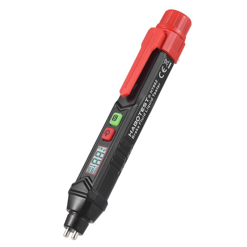 Brake Fluid Tester Auto Car Brake Liquid Digital Tester Pen LED Indicator Accurate Automotive Brake Oil Tester Sound Light Alarm