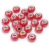 20 Stück Runde Harzperlen Keramikfarbe Beschichtet Farbe Großes Loch Lose Perlen Für Schmuckherstellung DIY Halskette Armband Ohrring Dekoration