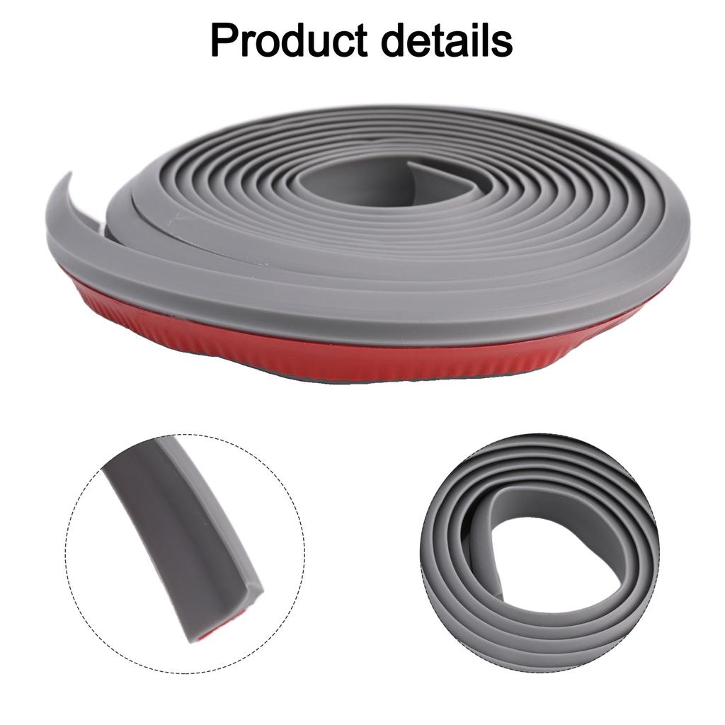 4M Silicone Bathroom Water Stopper Self-Adhesive Water Retaining Strip Bendable Bathroom Door Washing Machine Shower Dam Barrier