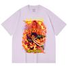230 Gsm 100% Cotton Demon Slayer V107 Tanjiro Print Unisex Heavy Cotton T Shirt