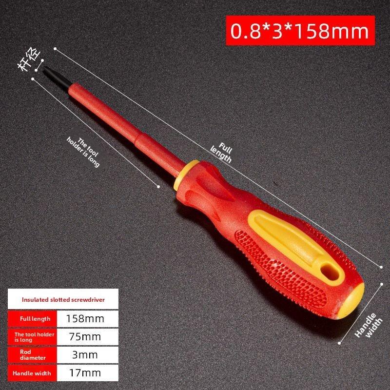 Insulated Electrician Screwdriver Set, High Voltage Flathead and Phillips Tips for Electrical Panel Repair and Maintenance Tools