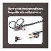 BQEYZ Winter2 In-Ear Monitor Wired Earphones DD+BC HiFi Gaming Earphones Detachable Cable Wired Headphones for Audiophiles (Brown,