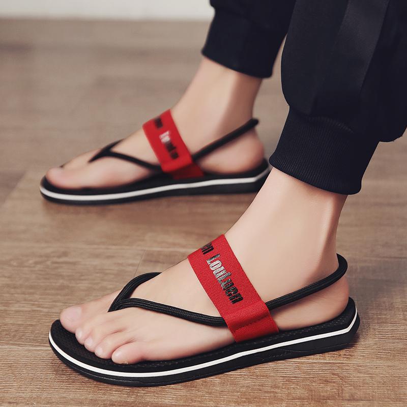 New Summer Men Sandals Casual Flat Slides Outdoor Beach Shoes Fashion House Flat Slippers Soft Non Slip Cloud Sandals
