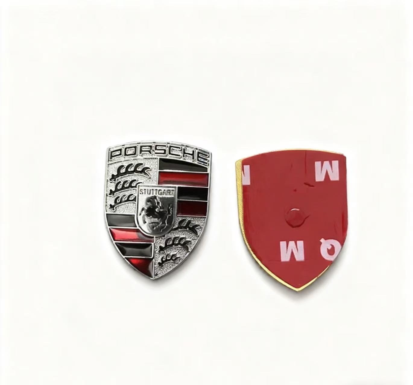 Auto-Lenkrad-Mittelkappen-Ersatzemblem Modifikationszubehör Aufkleber geeignet für 911 Porsche Cayenne Macabalamera