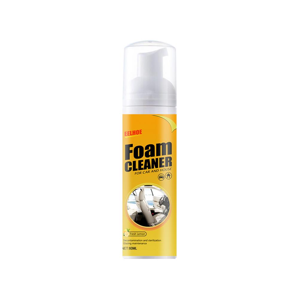 Multi-Purpose Car Interior Foam Cleaner Liquid 60/120ml Strong Stain Remover Spray Auto Leather Seat Clean Decontamination Agent