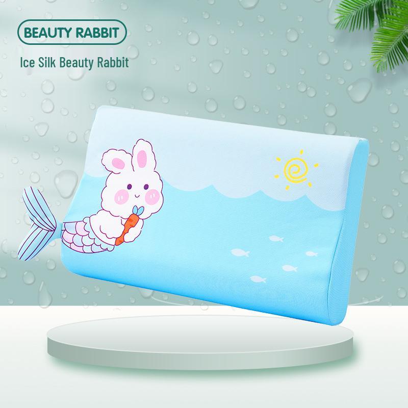 Niedliches Cartoon-Nackenkissen aus Memory-Schaum für druckfreien Schlaf mit Kissenbezug