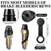 120pcs Rubber Fitting Caps Brake Bleeder Screw Caps Bleeder Valve Caps Rubber Dust
