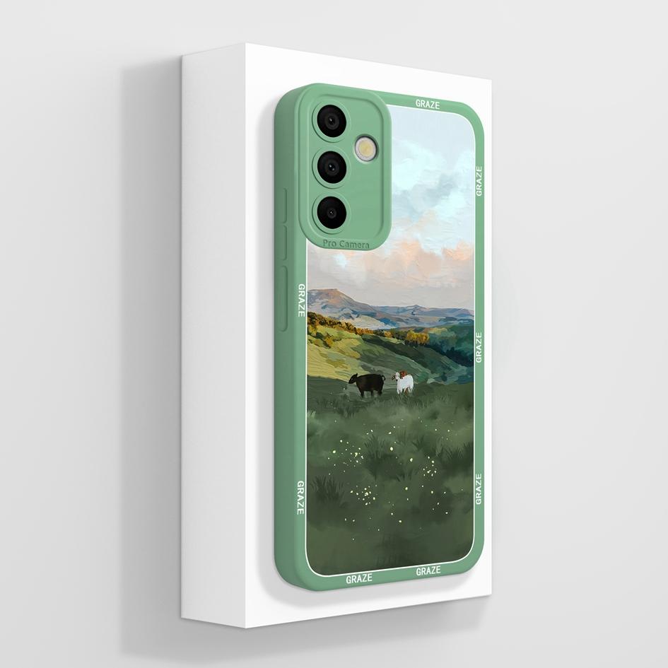 

Чехол для телефона Samsung A15 A16 A26 A36 A56 M15 Модный эстетичный легкий мягкий протектор экрана с бабочкой жидкий силиконовый чехол для пар Samsung Samsung A16 5G