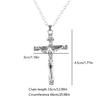 Christian Crosses Pendant Necklace Fashion Prayer Crucifix Necklace Comfortable Wear for Religious Event and Parties