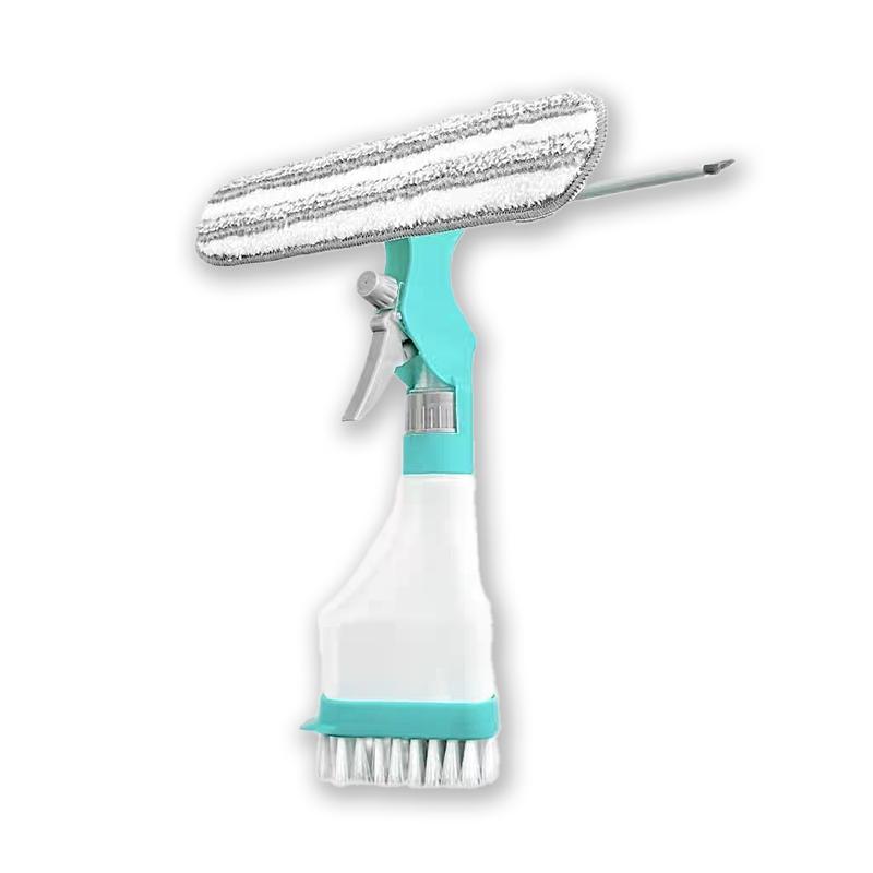 

4-In-1 Multi-Purpose Window Squeegee Kit With Spray Bottle Squeegee Microfiber Washer Head Home For Bathroom Mirror Car Windshie