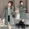 Women's Winter Parka Coa Hooded Korean Version Lady Down Cotton Jacket Warm Temperament Ladies Cotton Padded Outerwear