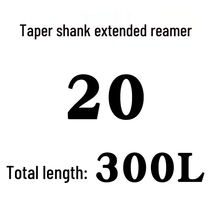 Extra Long High-Speed Steel Taper Shank Machine Reamer for Deep Holes, Sizes 16, 18, 20, 22, 24, 25, 30, 40