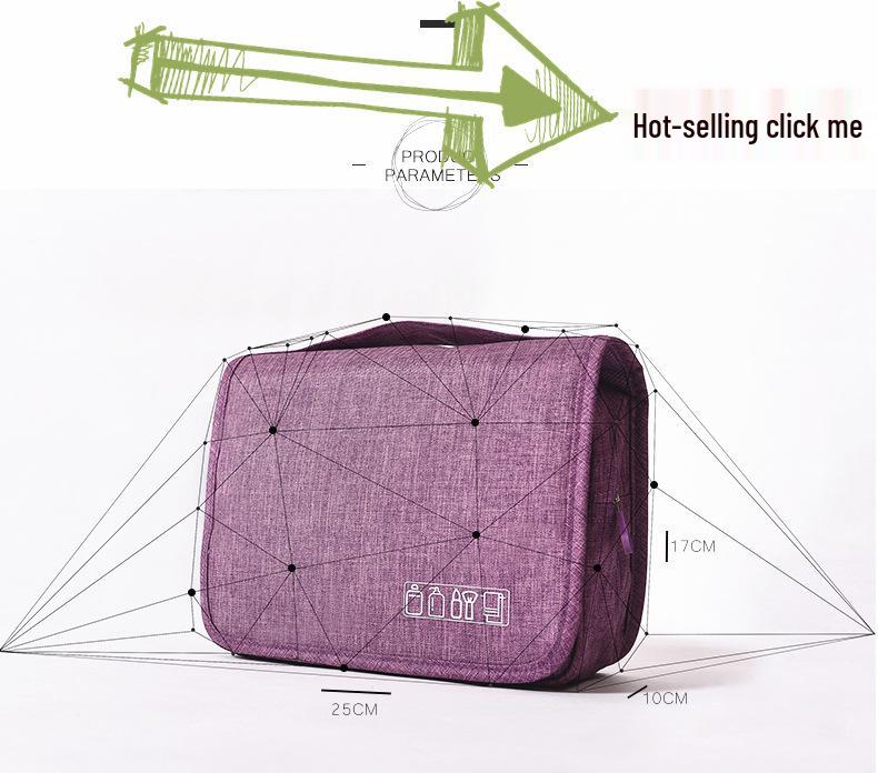 Wodoodporna kosmetyczka do makijażu w stylu koreańskim: Duży, Wielofunkcyjny Organizer Podróżny z Separacją Mokrego/Suchego