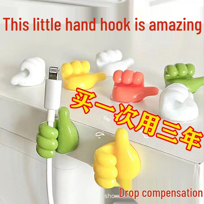 

Thumb Hook No-Trace Adhesive Cable Organizer Single Finger Hook