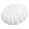 Musikalische Schmuckschatulle Niedliche Muschelform Retro-Stil mit Schminkspiegel Kinder Schmuckschatulle für Mädchen Weiß