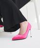 Salt And Chocolate Pointed Toe Satin Metal Heel Pumps 412211010 (10.5Cm/4 Colors)