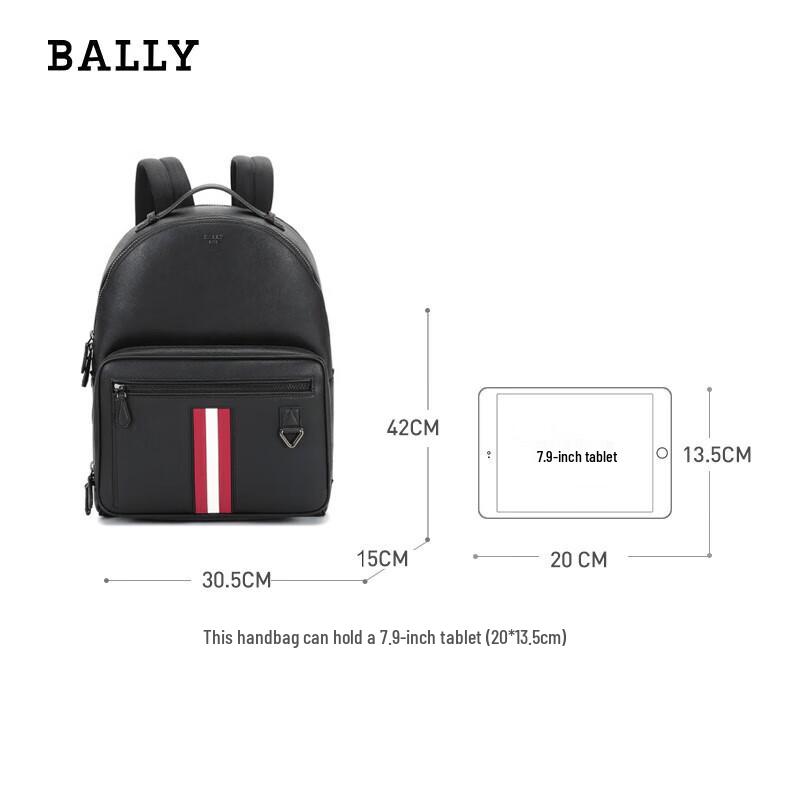 Bally Men's Striped Leather Convertible Backpack