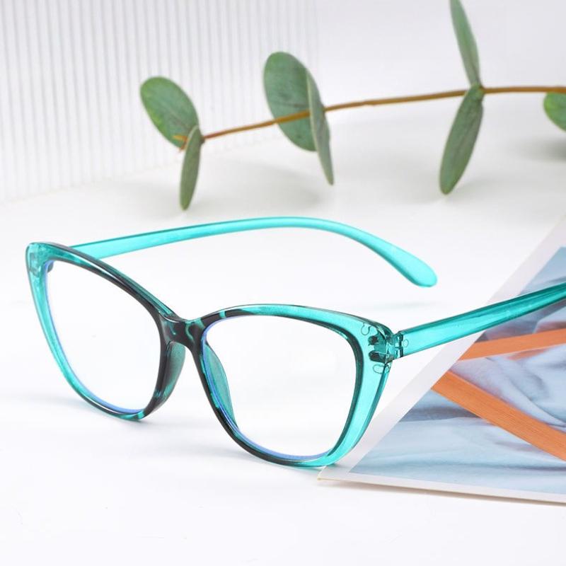 New Fashionable Cat-Eye Anti-Blue Light Presbyopia Eyewear Large Frame Versatile High-Definition Reading Glasses Unisex
