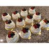 50 Pcs 3.14 Inch Mini Round Golden Cake and Bread Stand for Mousse Cupcake Base Paper Plates Circle Dessert Base Board (Gold)