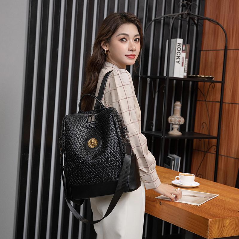 Weicher Lederrucksack Damen Tasche Tasche Damen Große Kapazität Reise Rucksack KTB