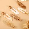 1pcs Bridesmaid Hair Clips Gold Girl's Seamless Hairpin Wedding Hair Accessories for Long Hair Ornaments Resin Bridesmaid Gift
