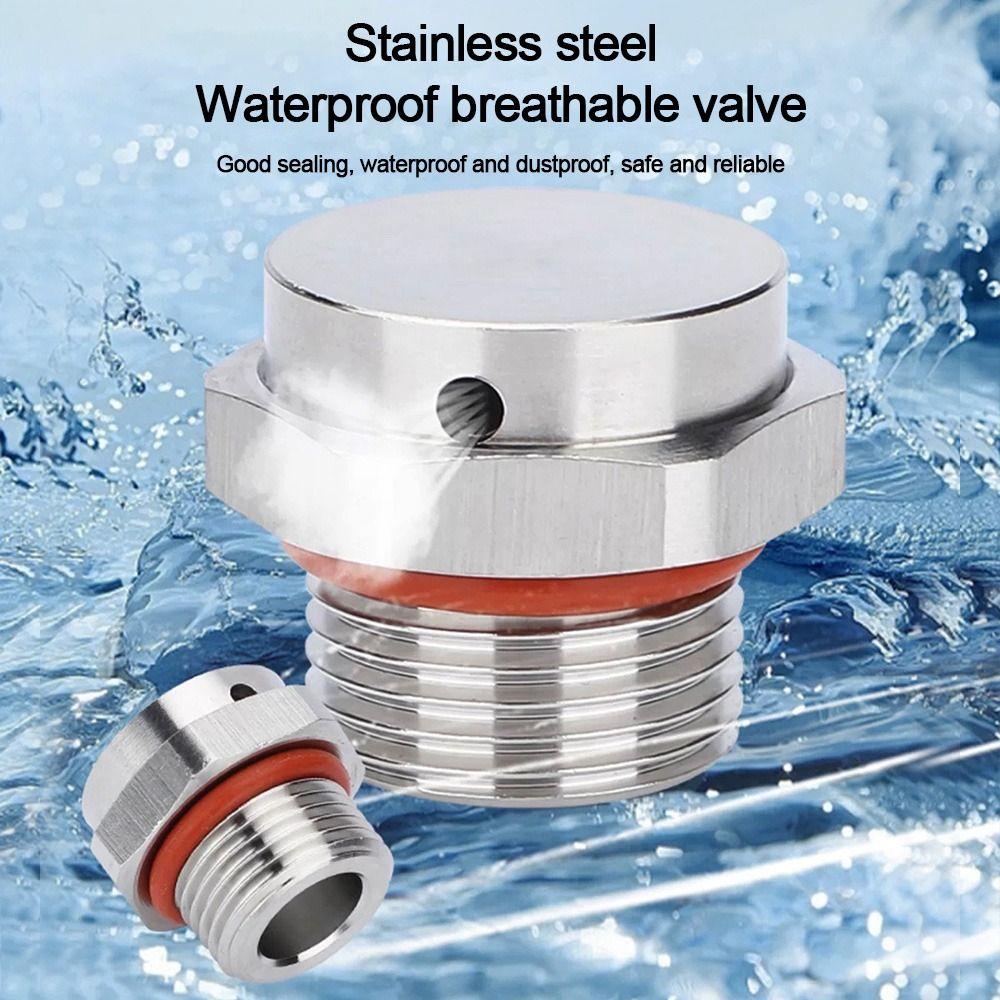 Screw In Metal Vent Plug 304 Stainless Steel Breather Vent Valve New Automatic Venting