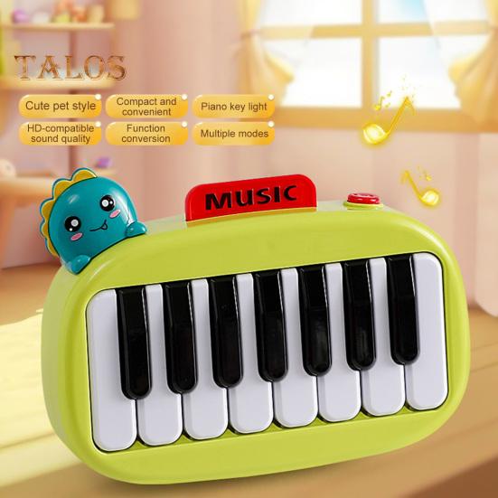 15 kláves kapesní piano mini elektronické piano s podsvícenými klávesami pro děti přenosný hudební nástroj hračka pro ranou dětskou výchovu