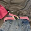Metal Butterfly Women'S Belt Spice Girl Jeans Decorative Colored Belt Dress Wide Waist Seal