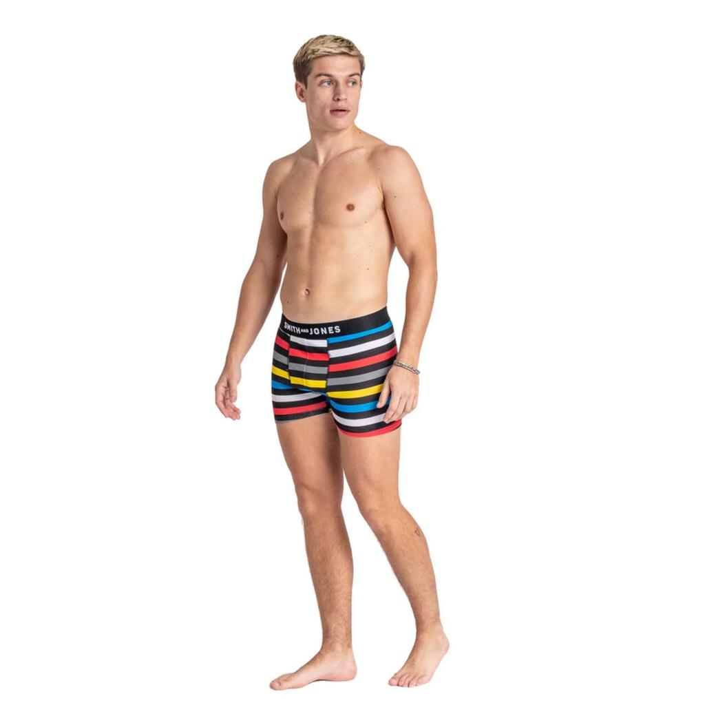 Smith & Jones Herren Leland Boxershorts mit verschiedenen Designs (Packung mit 7)