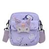 Cinnamoroll Hello Kitty Kuromi Canvas Umhängetasche mit Nähten für den täglichen Gebrauch
