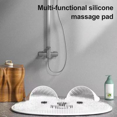 Кролик Ванна Душ Протиковзкий Килимок Скрабер для Ніг Скрабер для Спини Круглий Масажний Килимок Силіконовий Килимок для Ніг