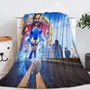 Entzückende Sonic Igel Plüsch Fleece Decke Für Kinder Perfekt Für Winterlichen Komfort
