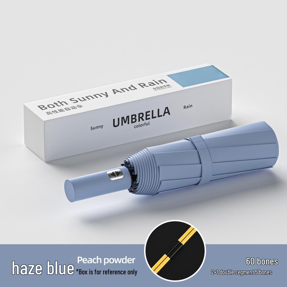 Luxury Fully Automatic Folding Umbrella for Women & Men - Sunshade, Sunscreen, and Business Advertising Parasol.