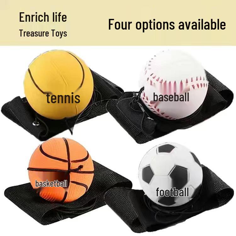 

Эластичный мяч для бросания с веревкой для тренировки реакции у детей и для снятия скуки у пожилых людей Tennis Elastic Ball