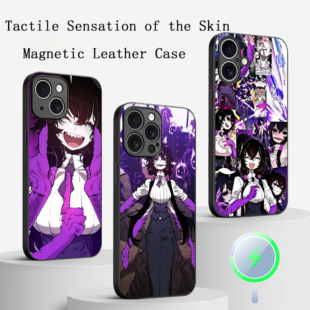 Bibian player Y2k anime girl design Phone Case For iPhone 17 16 15 14 13 12 Plus Pro Max  High-end Luxury Magsafe Sheepskin