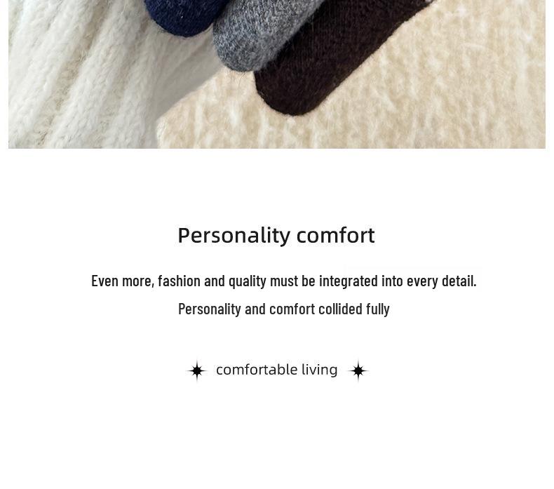 Women's Retro Polka Dot Mid-Calf Cashmere Socks - Warm & Thickened for Autumn/Winter