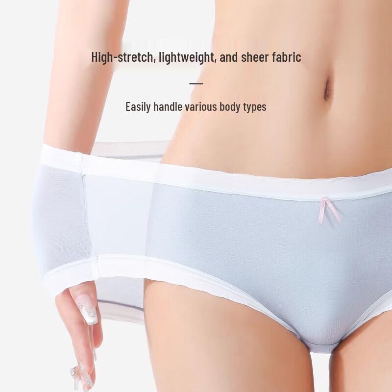 LangSha Women's Seamless Antibacterial Underwear 5-Pack