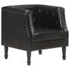 Day and Night - Day and Night Black Genuine Leather Armchair