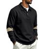Men S Loose Casual Turn Down Collar Button Polo Shirt For Commute