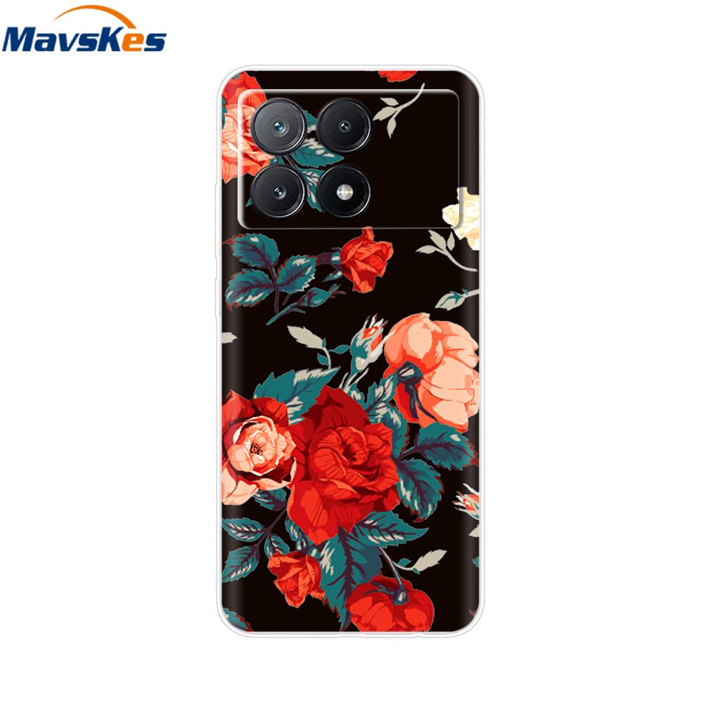 Für Xiaomi Poco X6 Pro Hülle Weiches TPU Silikon Handy Klare Abdeckung Für Xiaomi Poco X6 5G Hülle Bumper Pocox6 X 6 5G 2024 Funda Coque
